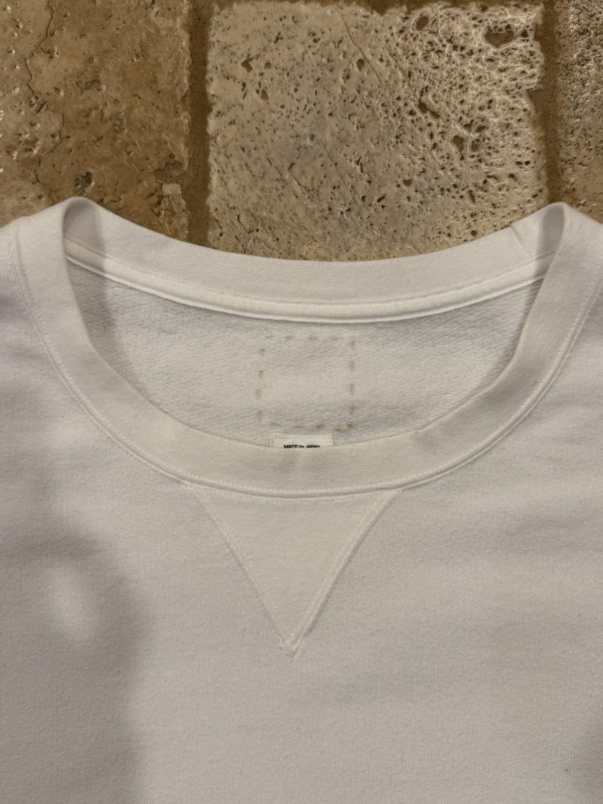 Visvim Visvim SS20 White/Purple Jumbo Crash Distres Sweat L/S Shirt Size US XL / EU 56 / 4 - 10 Thumbnail