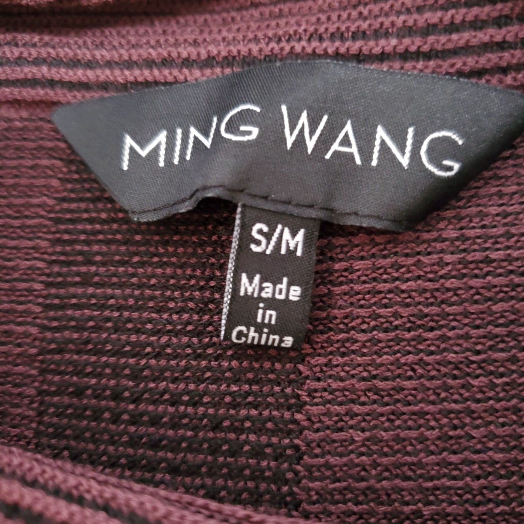 Vintage VINTAGE Ming Wang Tunic Top Women S/M Burgundy Stripe Oversized Cowl Neck Lagenlook Size M / US 6-8 / IT 42-44 - 3 Thumbnail