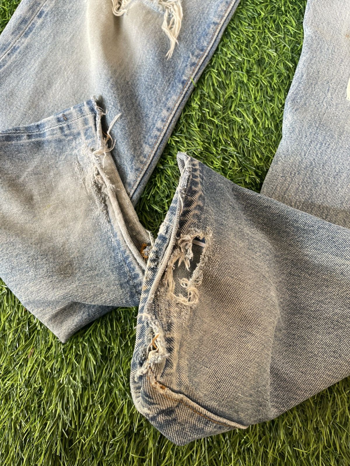 Levi's Vintage 80s🔥Levi’s 501🔥Rindem Hidden Rivets Selvedge Denim Size US 33 - 20 Thumbnail