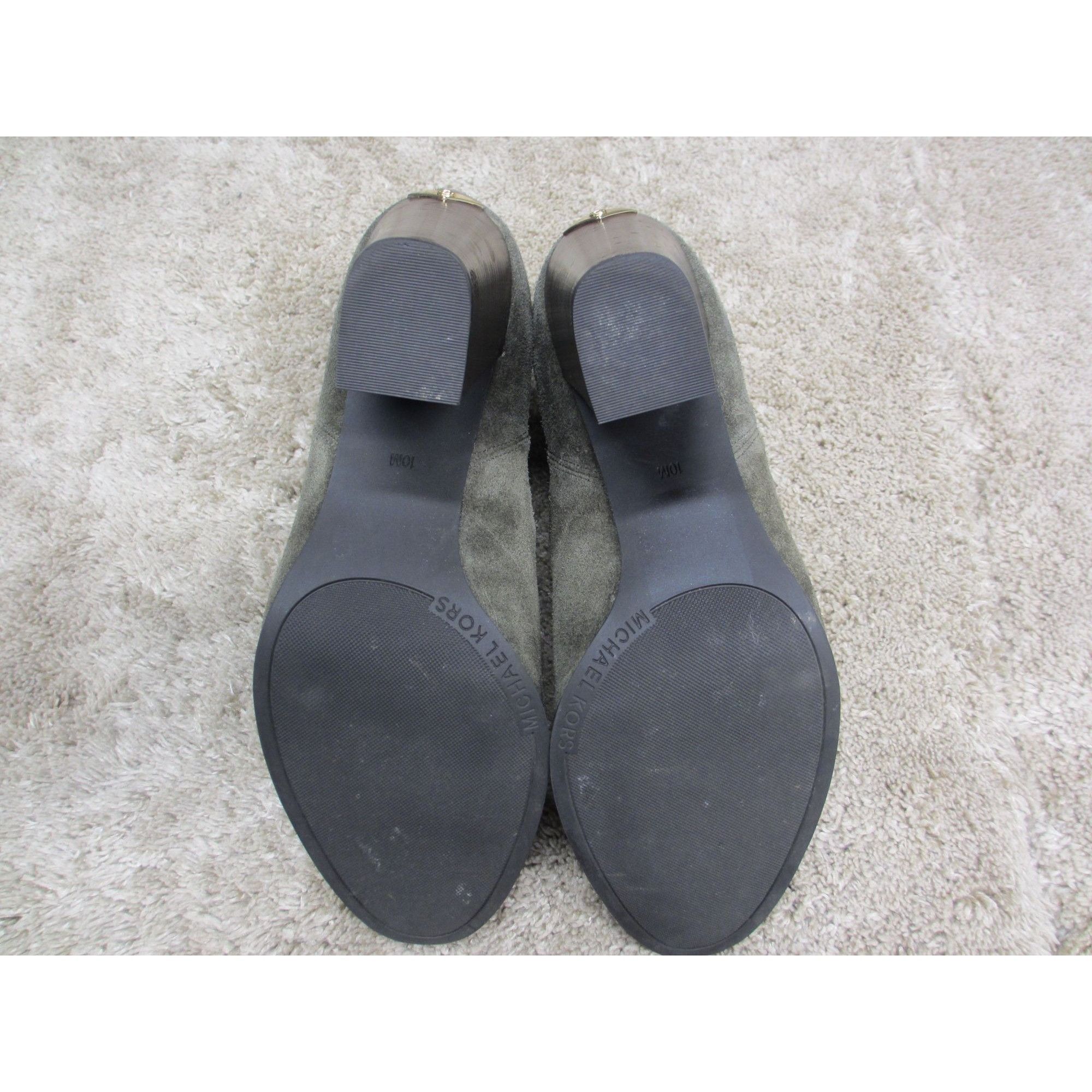 Michael Kors MICHAEL KORS GREEN SUEDE ANKLE BOOTS 10 MEDIUM Size US 10 / IT 40 - 4 Thumbnail