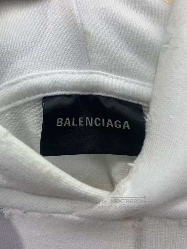 Balenciaga Balenciaga Letter logo print hooded sweatshirt, long-sleev Size US S / EU 44-46 / 1 - 7 Thumbnail