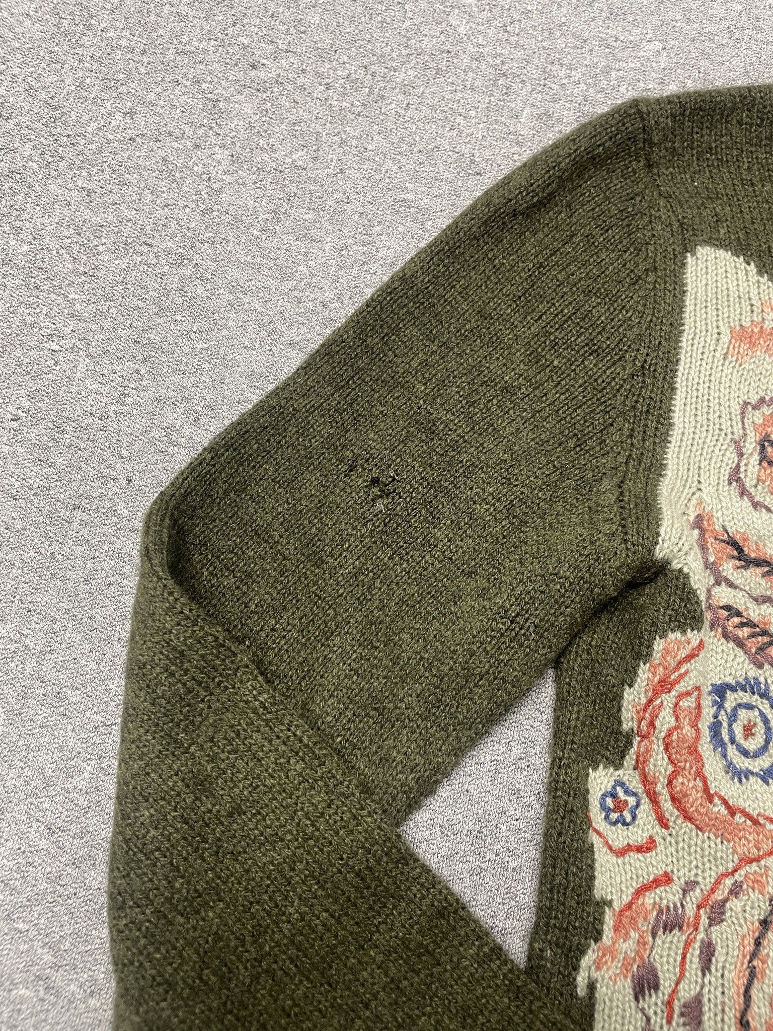 Dior Vintage 2000s Christian Dior Designer Embroidered Cashmere Knit Sweater Size M / US 6-8 / IT 42-44 - 3 Thumbnail