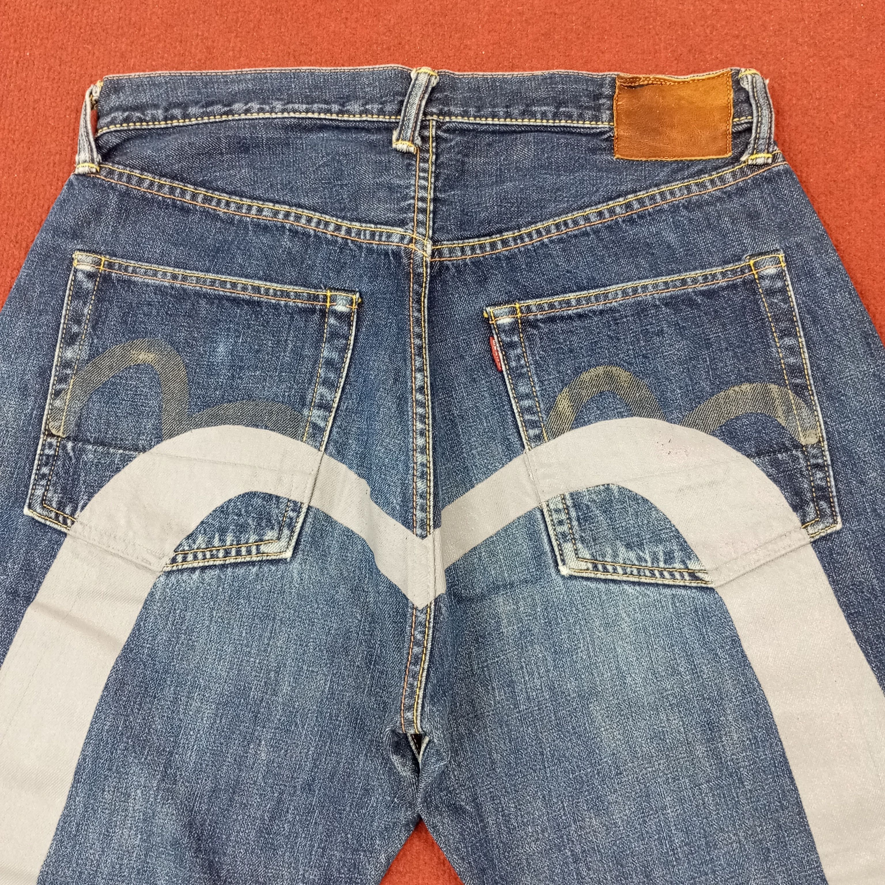 Evisu × Japanese Brand × Vintage Evisu Japanese Brand Fashion Style Custom Daicock Jeans Size US 31 - 2 Thumbnail