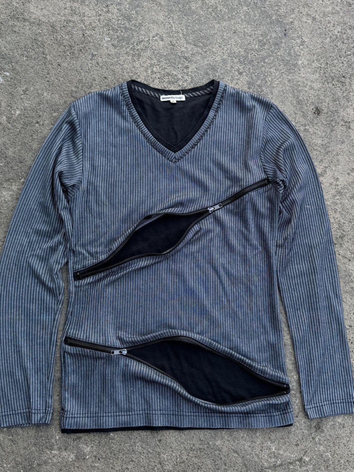 Japanese Brand Semanticdesign Archived Zipper Double Layers Long Sleeve Size US M / EU 48-50 / 2 - 3 Thumbnail