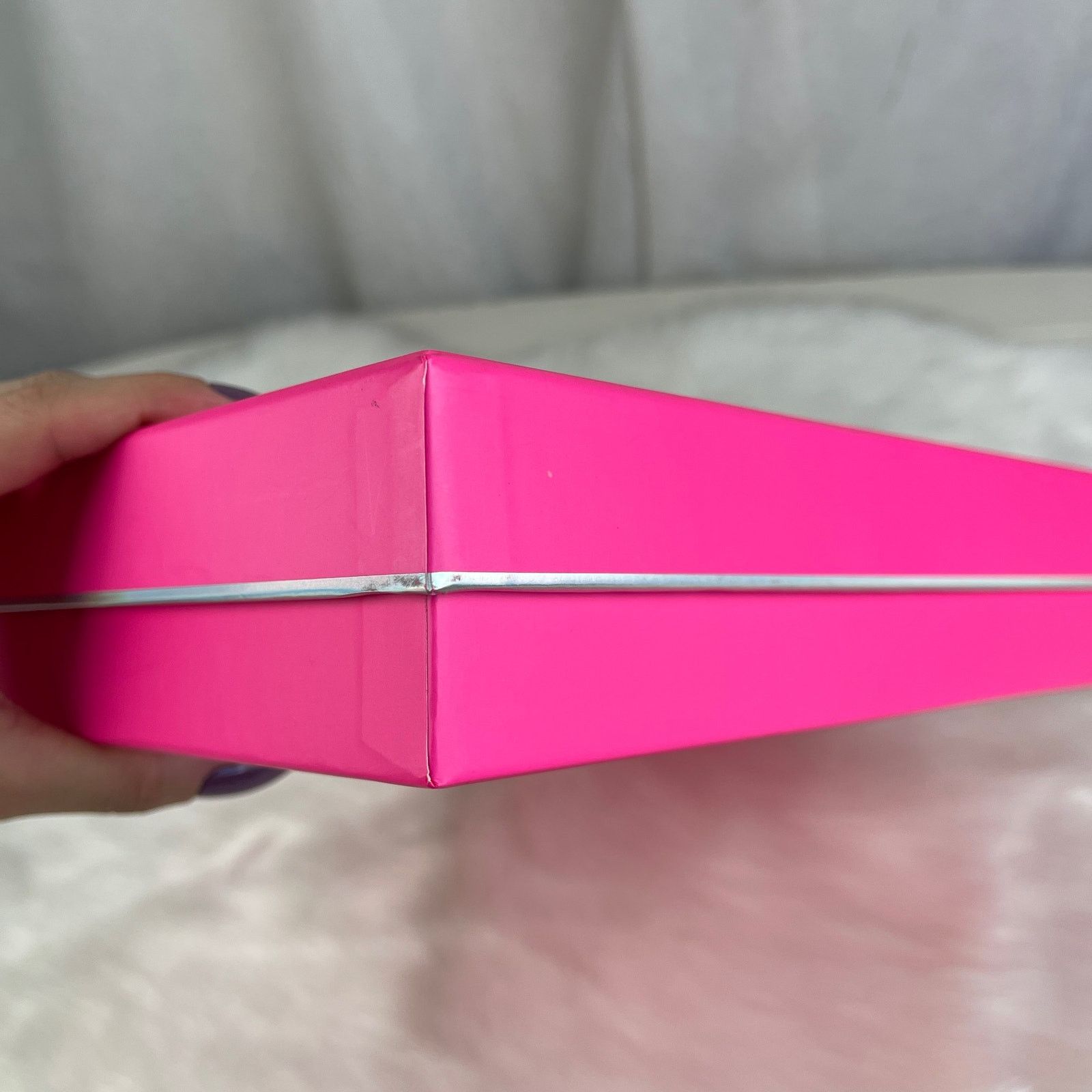 Victoria's Secret Victoria’s Secret PINK Gift Decor Storage Box Silver Logo Size ONE SIZE - 19 Thumbnail