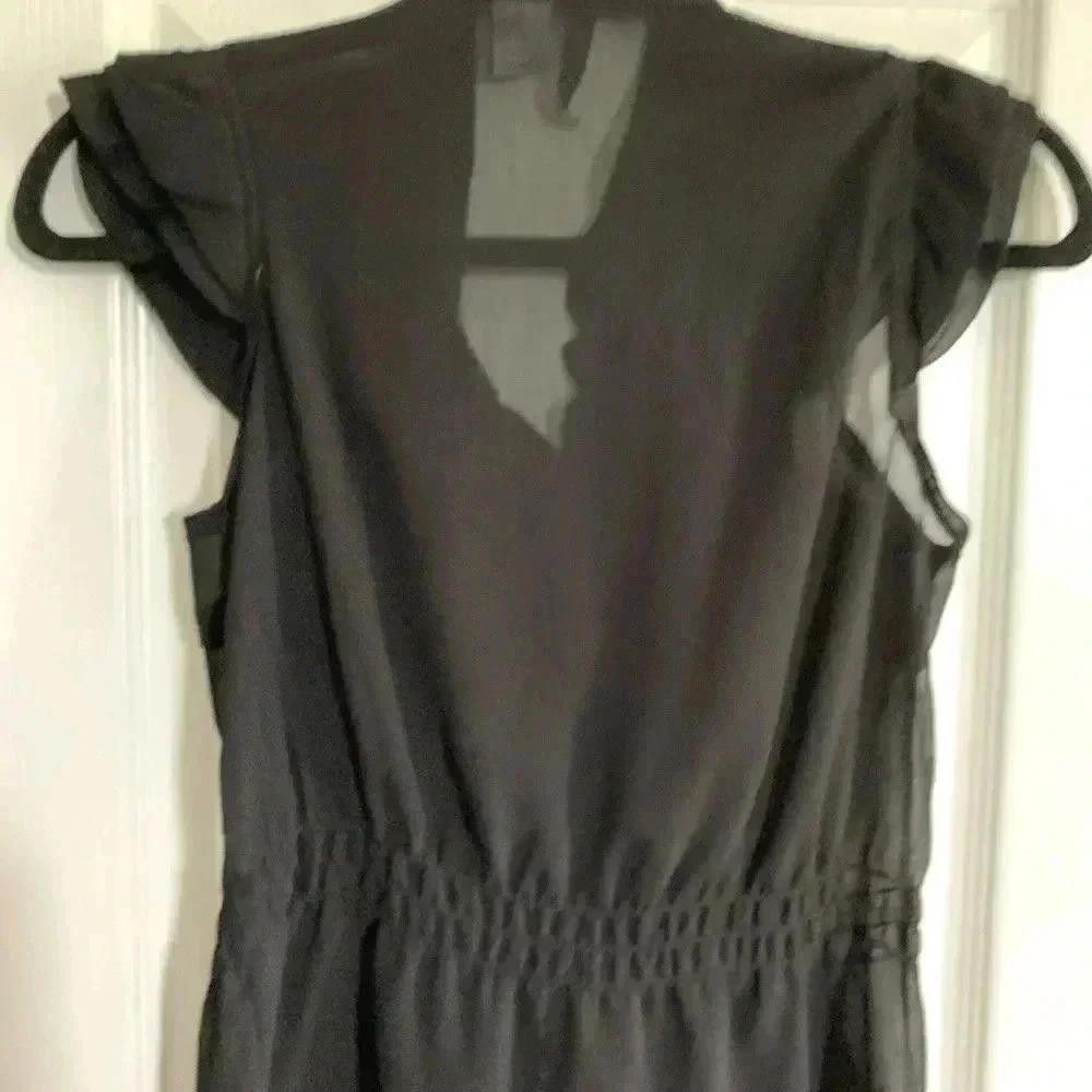 Designer Voice Women's Black Ruffled Blouse - Size M Size M / US 6-8 / IT 42-44 - 5 Thumbnail