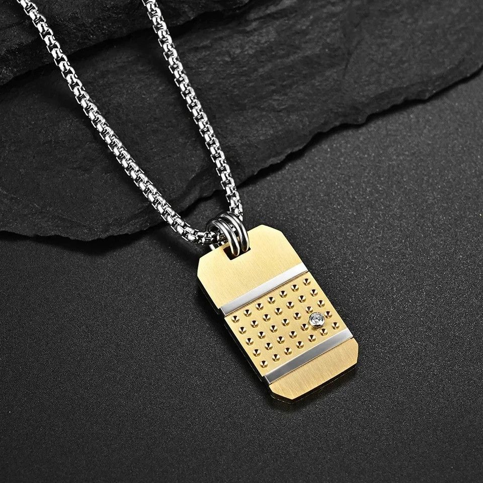 Other Gold Tag Pendant Necklace Size ONE SIZE - 2 Thumbnail
