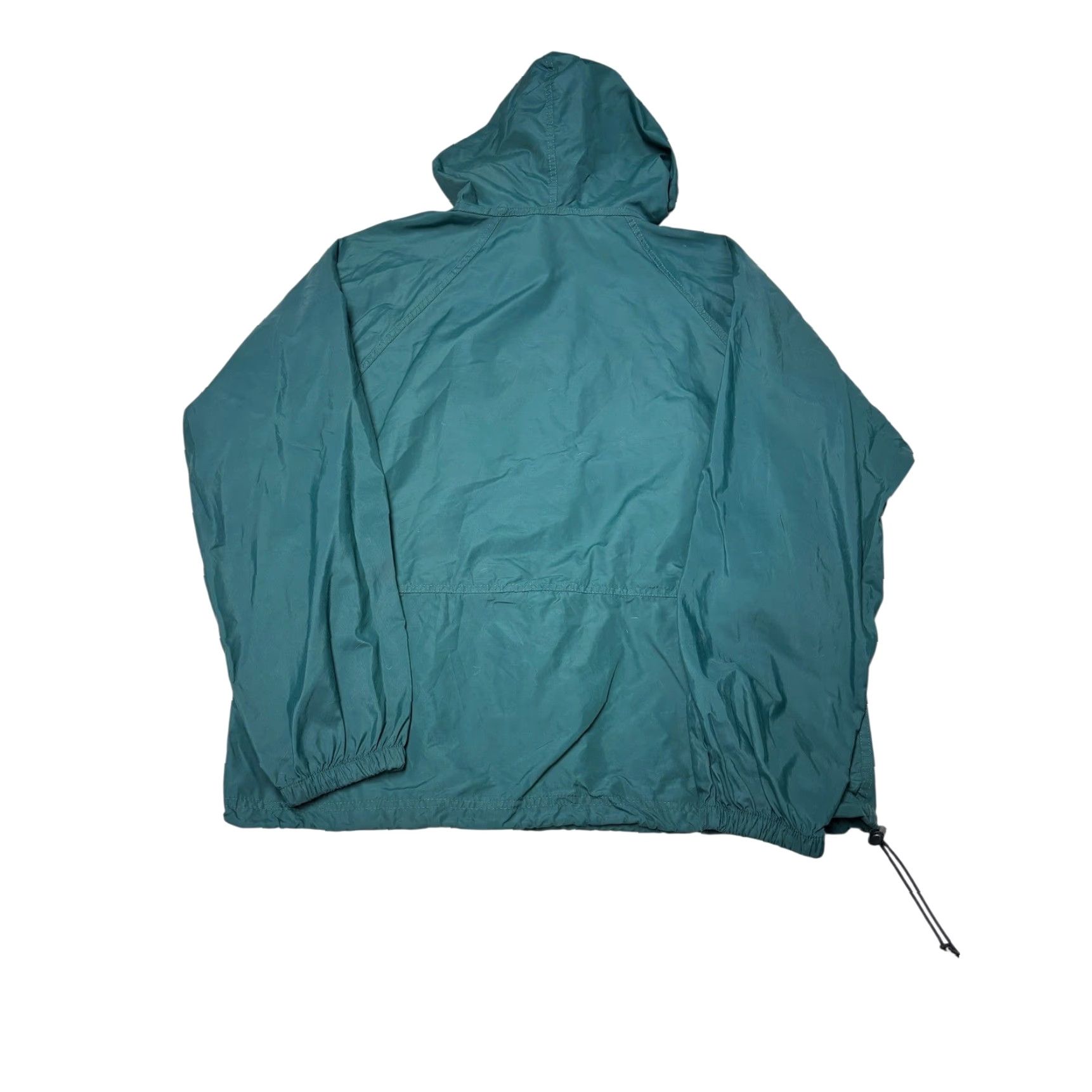Vintage VINTAGE LL Bean Jacket Men Teal Green Nylon Anorak Windbreaker Hooded Zip Drawstring 90s Casual Travel M USA Size US M / EU 48-50 / 2 - 5 Thumbnail