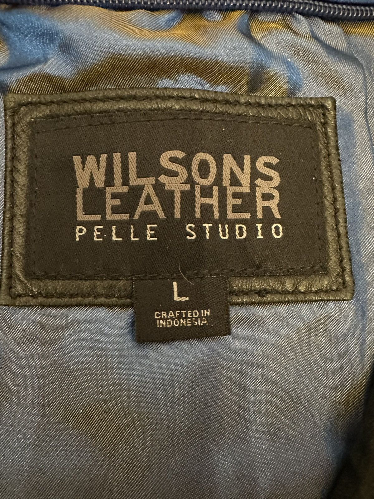Wilsons Leather VTG Wilsons Leather Pelle Studio Leather Bomber Jacket-Large Size US L / EU 52-54 / 3 - 8 Thumbnail