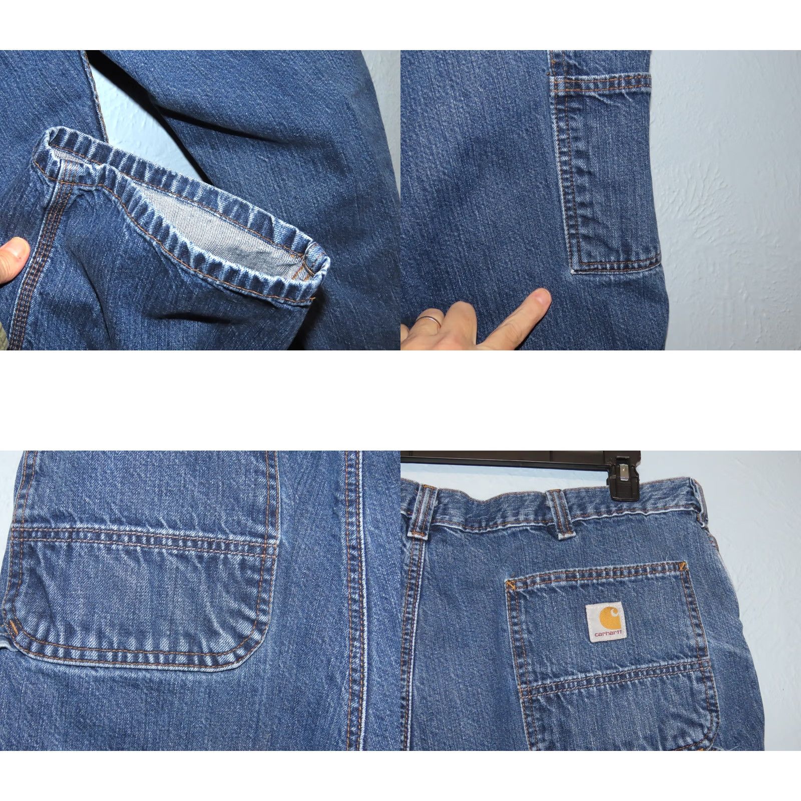 Carhartt VINTAGE Carhartt BD4941-M Loose Fit Carpenter Jeans 38x30 Men Blue Denim Size US 38 / EU 54 - 9 Thumbnail