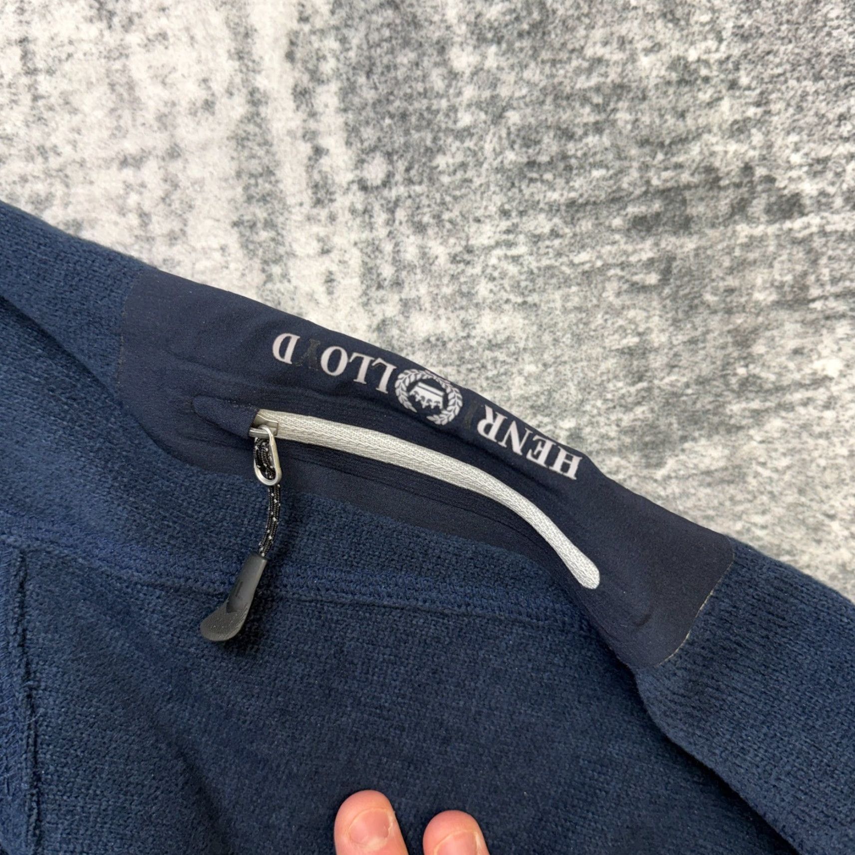 Henri Lloyd Henri Lloyd Sweater Womens L Blue 1/4 Zip Fleece Pullover Pockets Mock Neck Knit Sweater Casual Fall Spring Winter Mens Womens Girls Boys Size L / US 10 / IT 46 - 3 Thumbnail