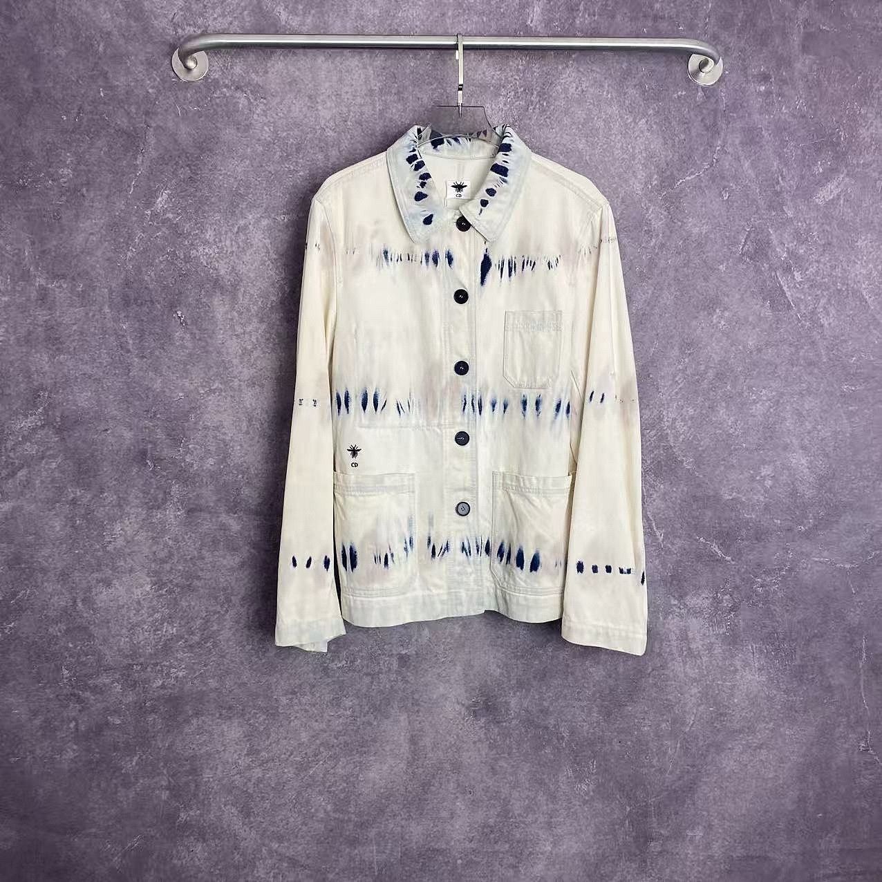 Dior Dior Tie-Dye Bee Denim Jacket Size 40 Size M / US 6-8 / IT 42-44 - 1 Thumbnail