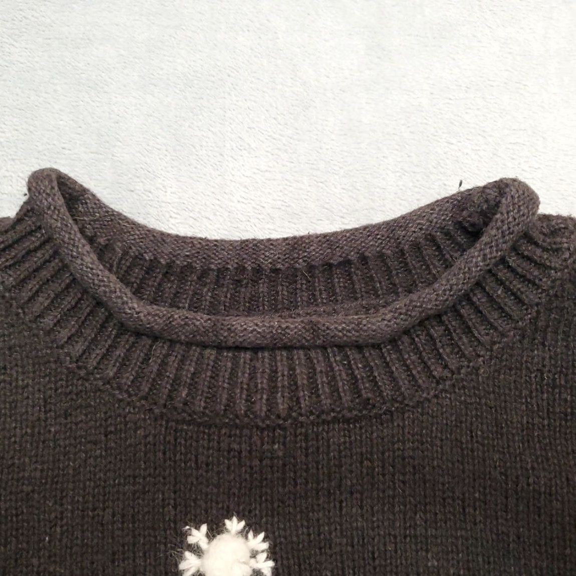 Etro VINTAGE Christmas Sweater Womens Large Black Snowman Holiday Retro Y2K 90s Granny Size M / US 6-8 / IT 42-44 - 4 Thumbnail