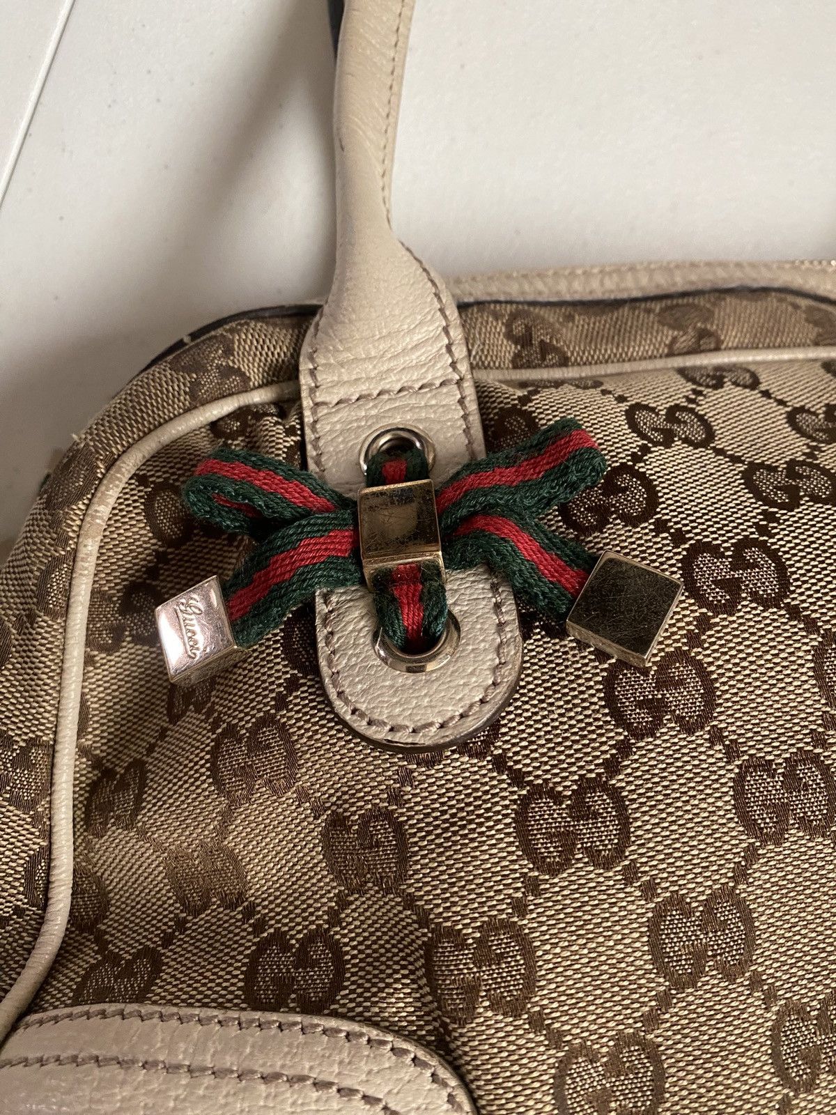 Gucci Gucci Princy Boston Bag GG canvas and leather handbag Size ONE SIZE - 3 Thumbnail