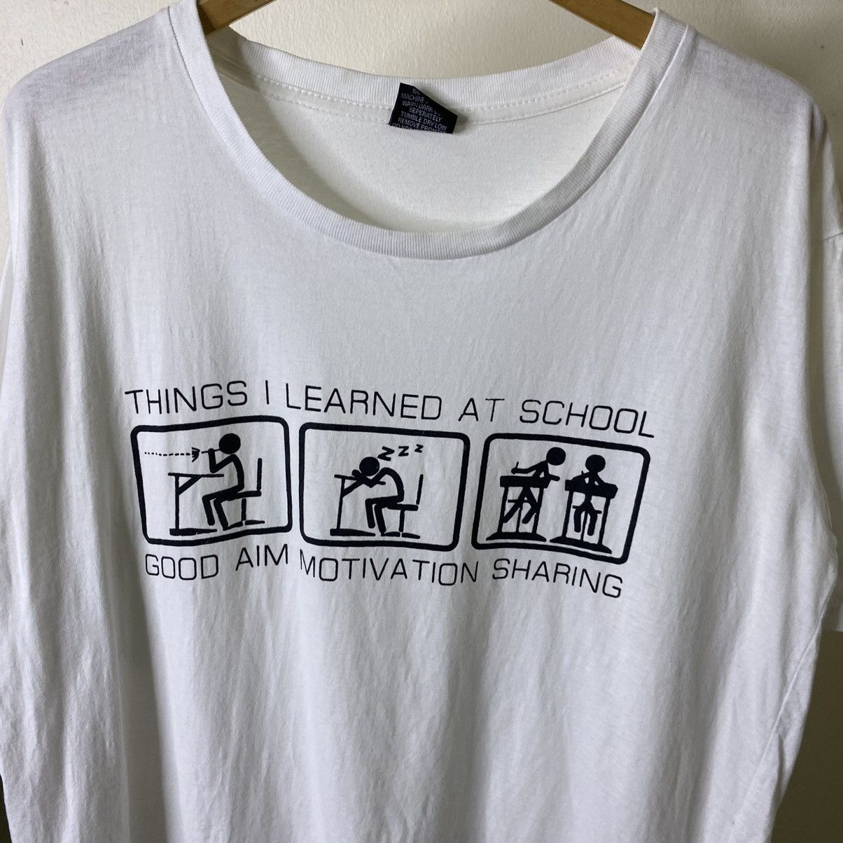 Vintage Vintage Y2K Funny Humor Streetwear T Shirt Size US XL / EU 56 / 4 - 2 Thumbnail