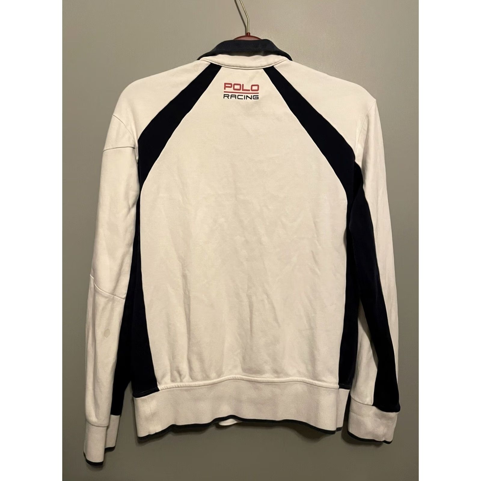 Polo Ralph Lauren Polo Ralph Lauren Sailing USA Jacket Mens M White Zip Full Sweatshirt Size US M / EU 48-50 / 2 - 7 Thumbnail