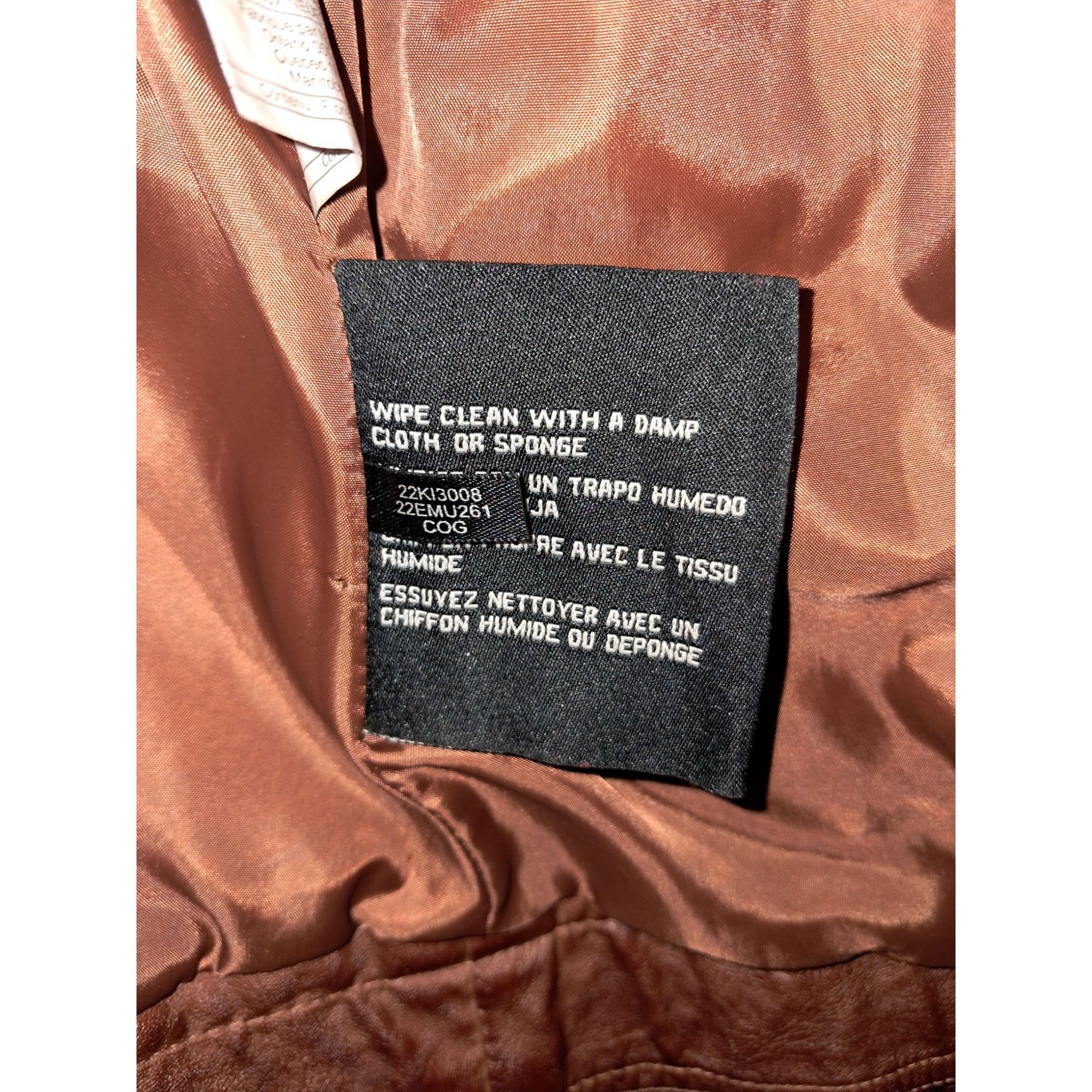 Guess Guess Women's Deep Brown Faux Leather Jacket Size Medium Size M / US 6-8 / IT 42-44 - 8 Thumbnail