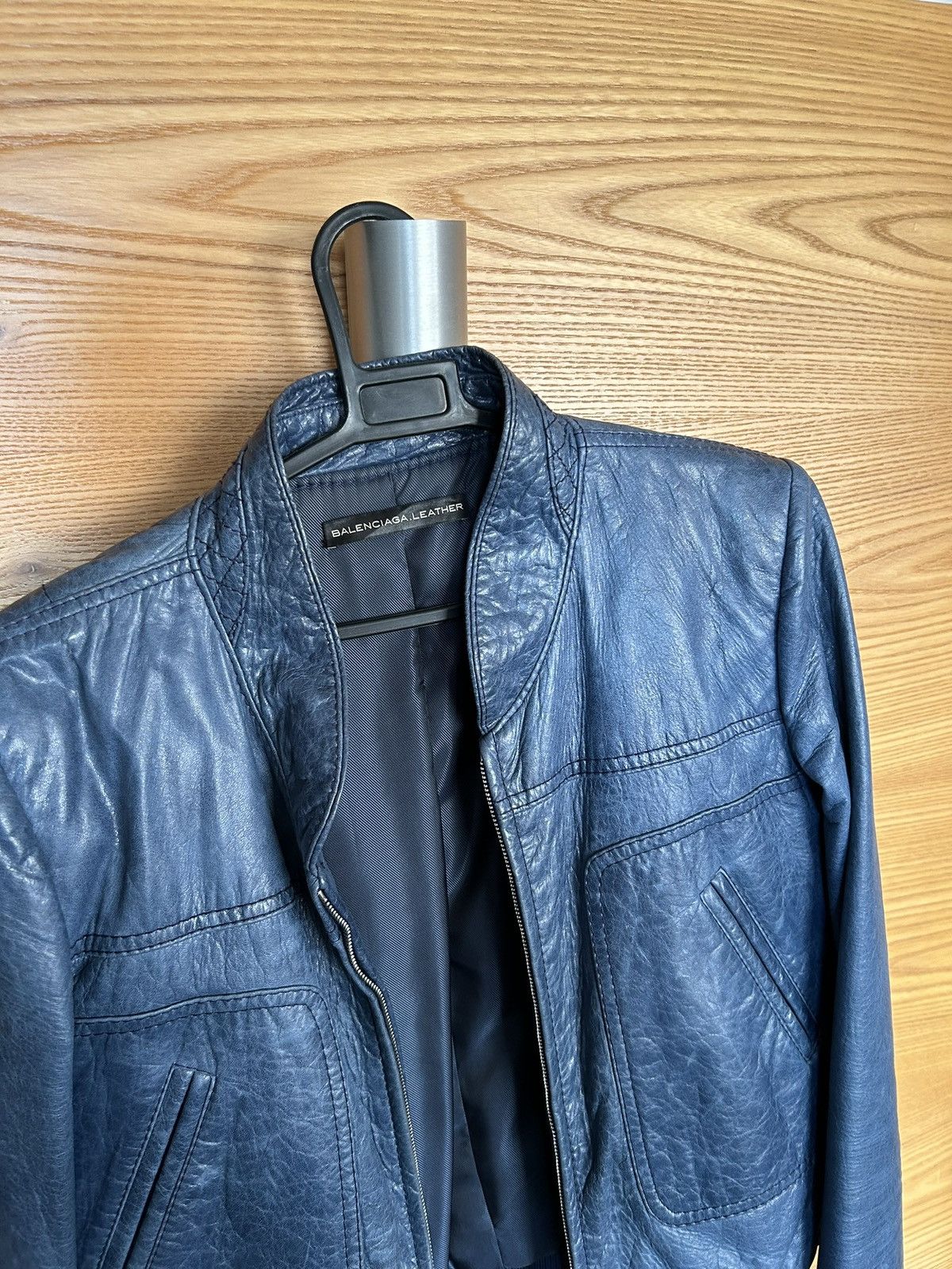Balenciaga Balenciaga leather bomber jacket Size S / US 4 / IT 40 - 2 Thumbnail