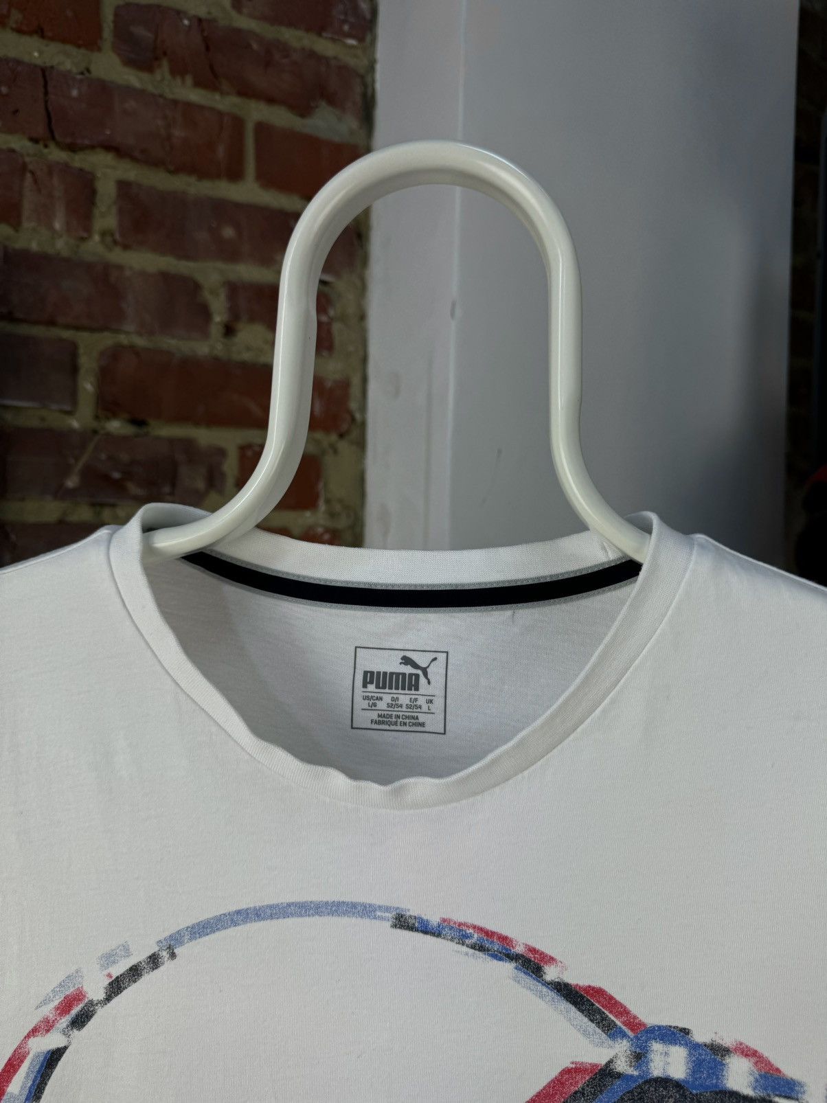 Puma × Red Bull PUMA Redbull Racing Double Bull Printed White T-Shirt Size US L / EU 52-54 / 3 - 7 Thumbnail
