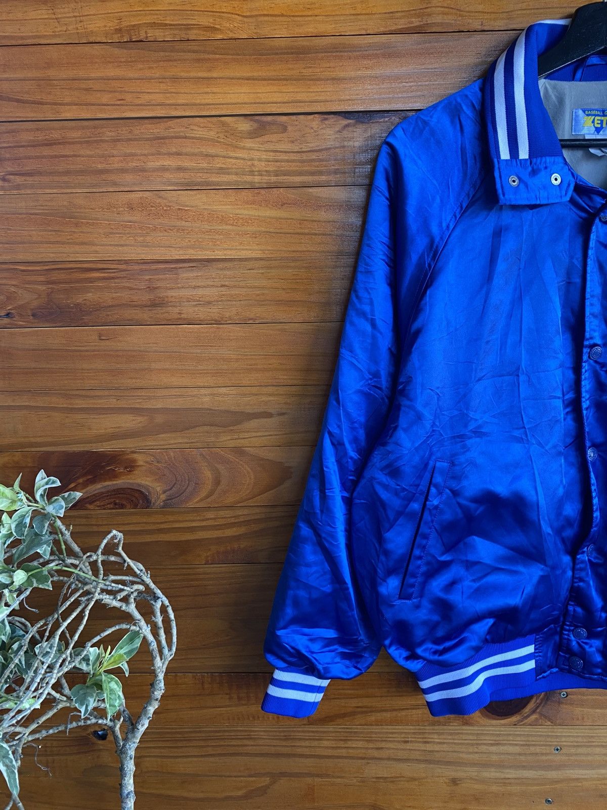 Japanese Brand Zett Baseball Gear Matsuba New Ceramics Blue Varsity Jacket Size US L / EU 52-54 / 3 - 7 Thumbnail