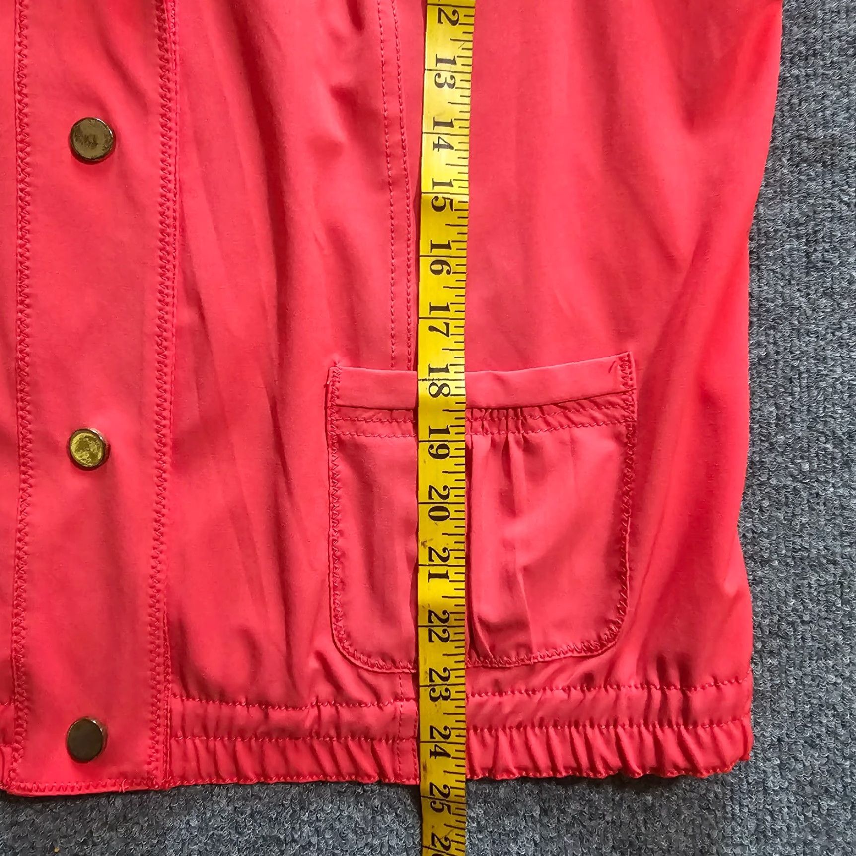 Vintage Chicos Zenergy Jacket Womens Large Orange 3/4 Sleeve Full Zip Athletic Casual Jacket Size L / US 10 / IT 46 - 6 Thumbnail