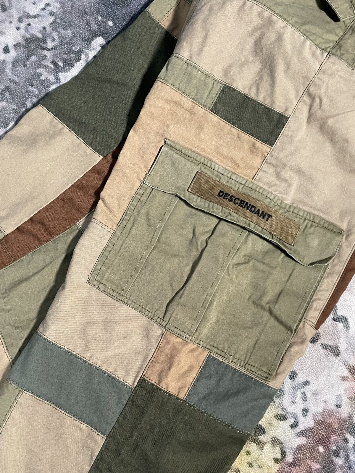 Descendant Rare!!! Descendant Cargo Patchwork Camo Pants Size US 32 / EU 48 - 6 Thumbnail