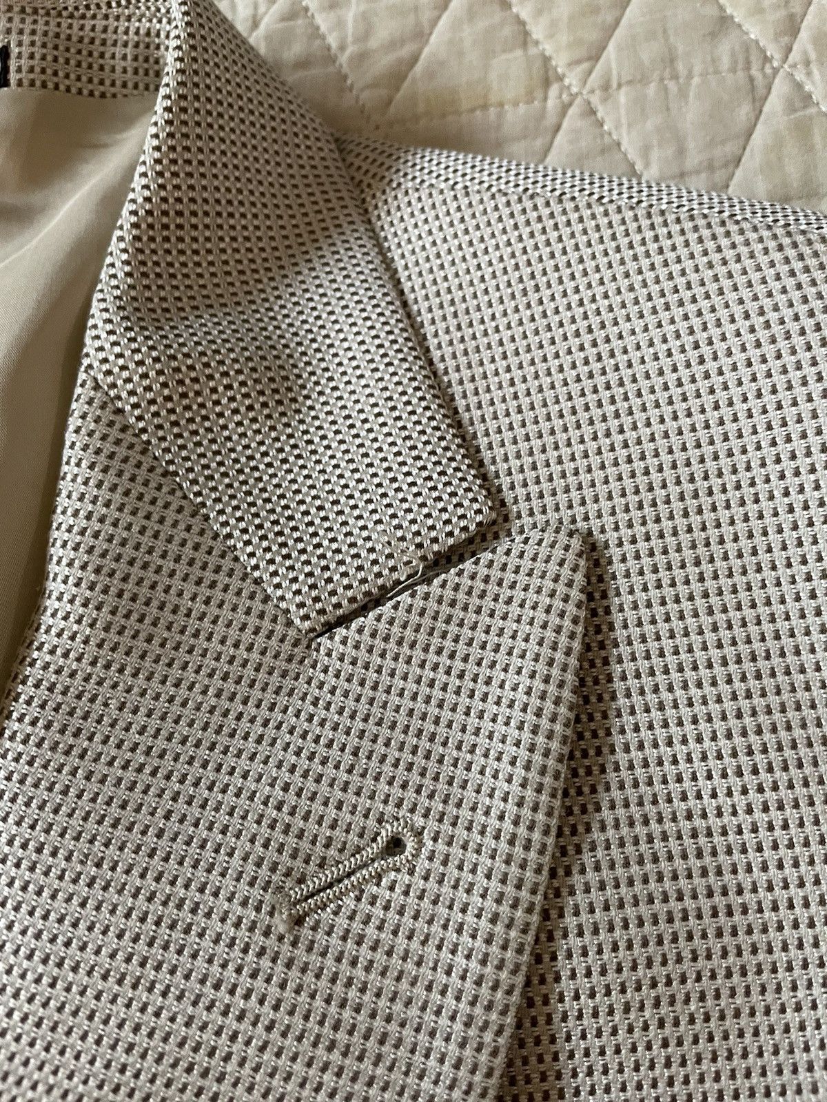 Armani Collezioni Nailhead Silk Blend Jacket Size 44R - 2 Thumbnail