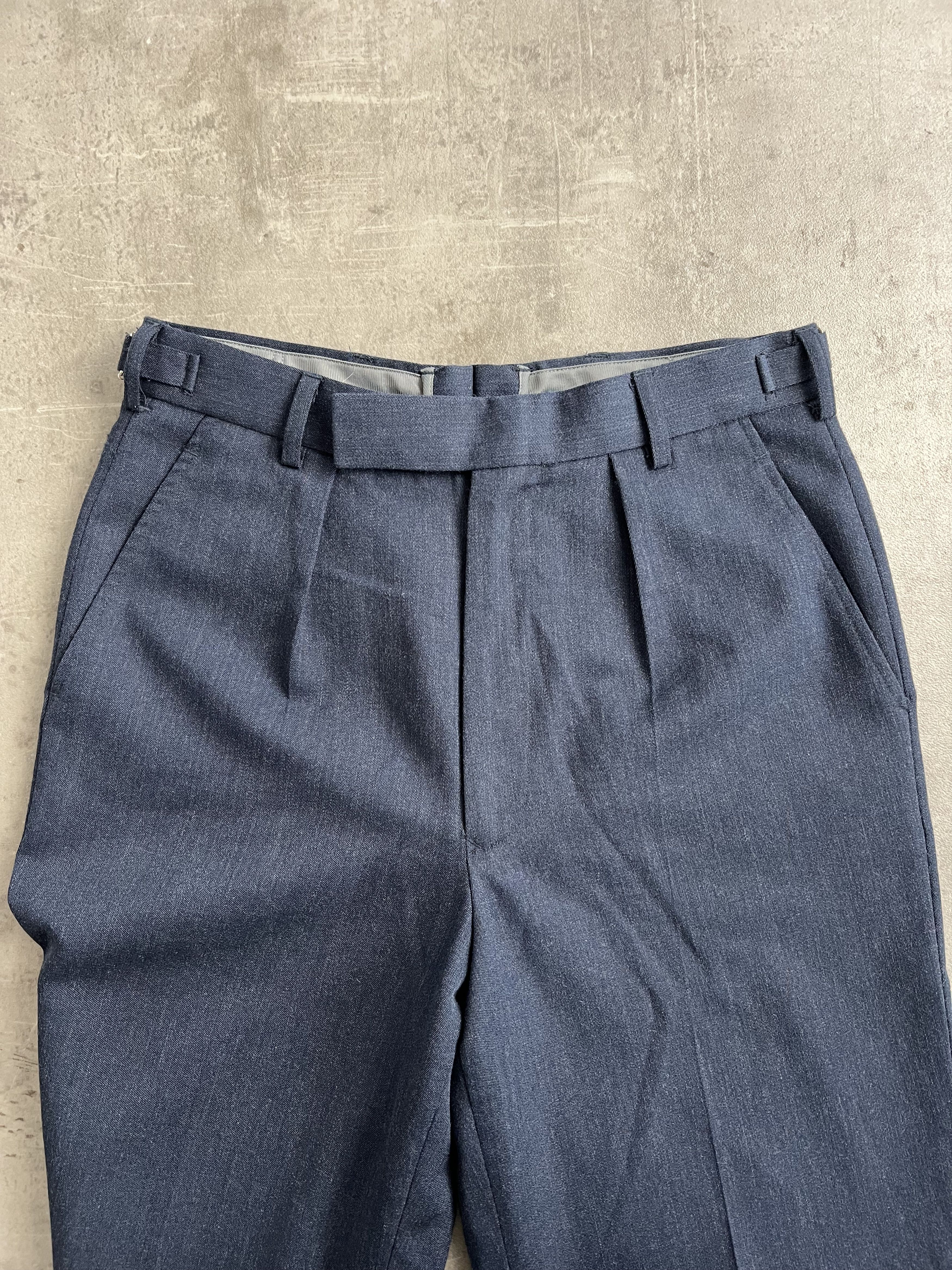Vintage BRITISH AIR FORCE WOOL TAILOR PANTS BLUE Size US 33 - 3 Thumbnail