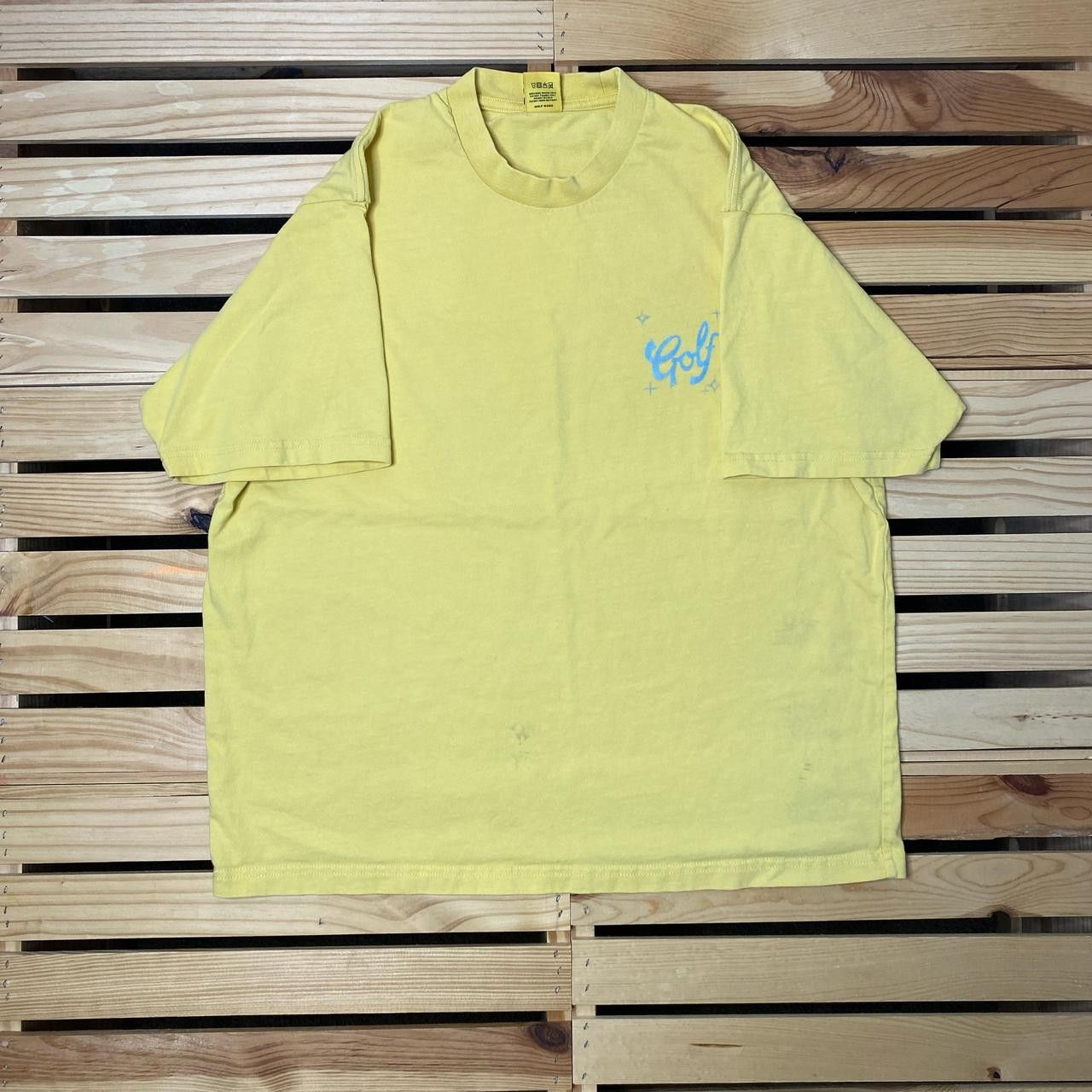 Golf Wang Golf Wang Airbrush Heart Yellow Boxy Rap Tee Size Medium Size US M / EU 48-50 / 2 - 2 Thumbnail