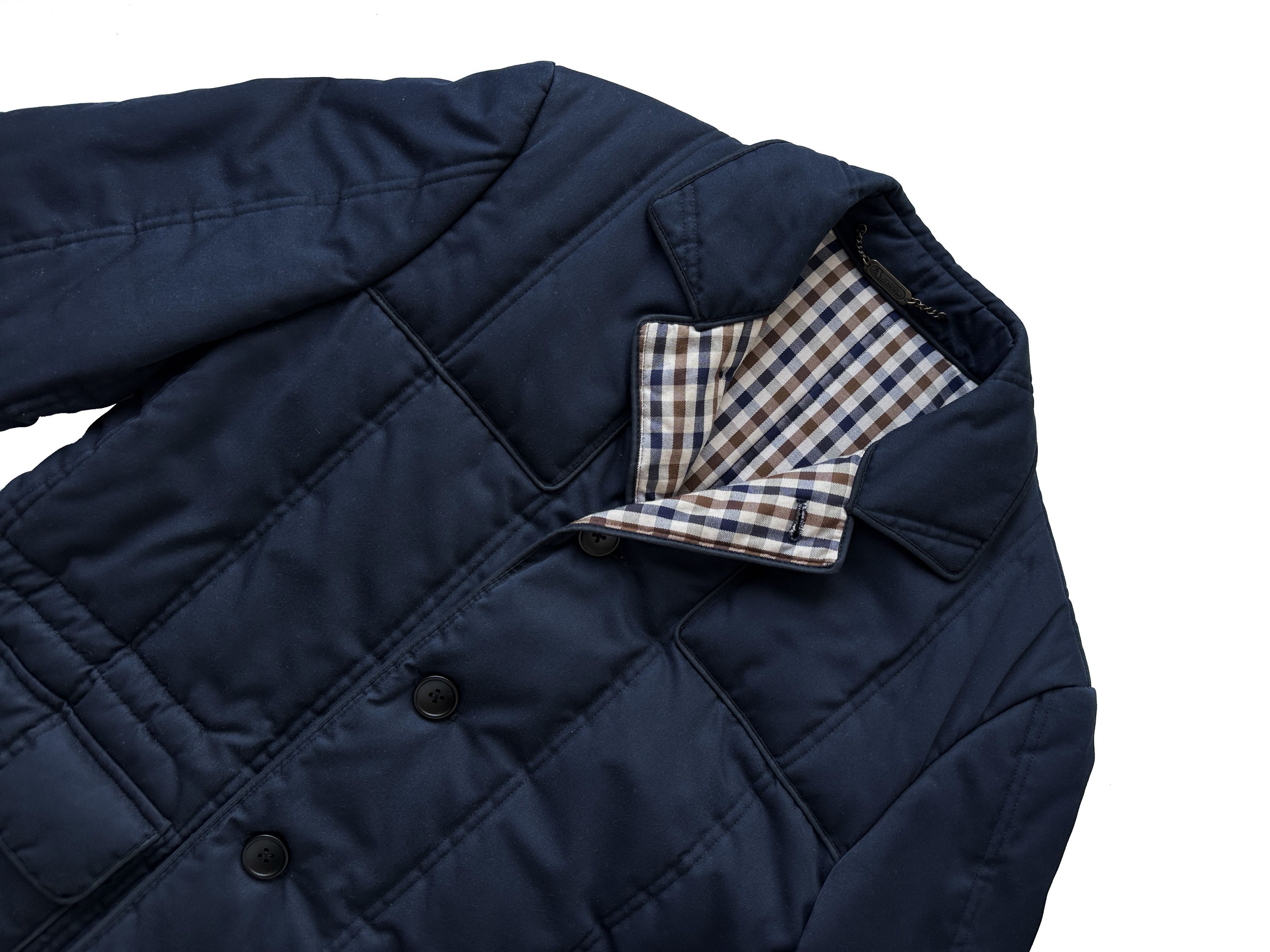 Aquascutum Aquascutum Vintage navy quilted jacket Size US M / EU 48-50 / 2 - 2 Thumbnail