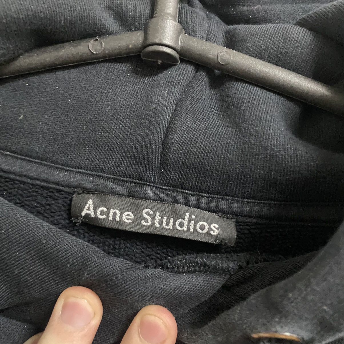 Acne Studios Black Acne Studios Hoodie with Face Logo Size US S / EU 44-46 / 1 - 5 Thumbnail