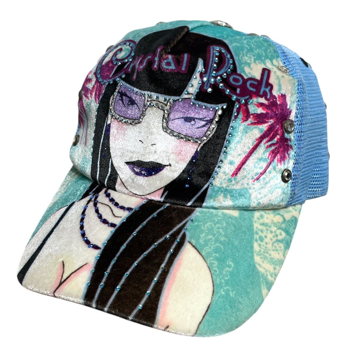 RARE christian audiguer crystal rock trucker