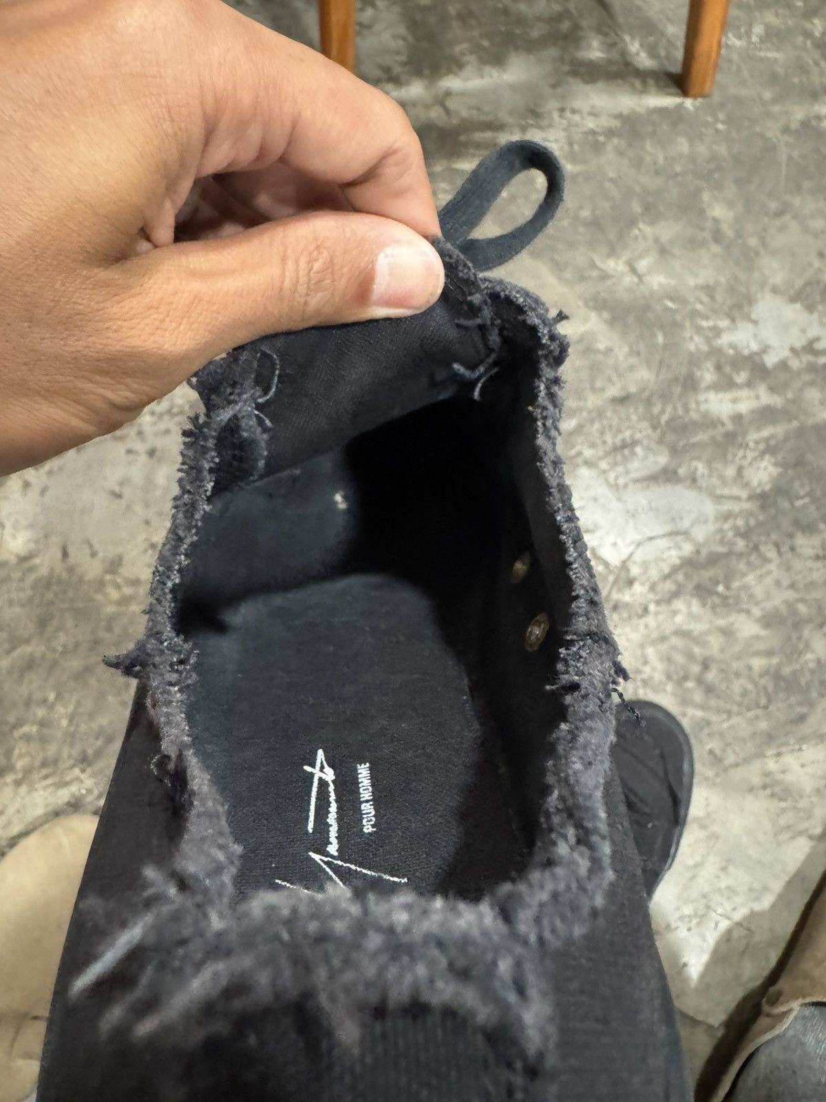 DISTRESSED YOHJI YAMAMOTO POUR HOMME SHOES