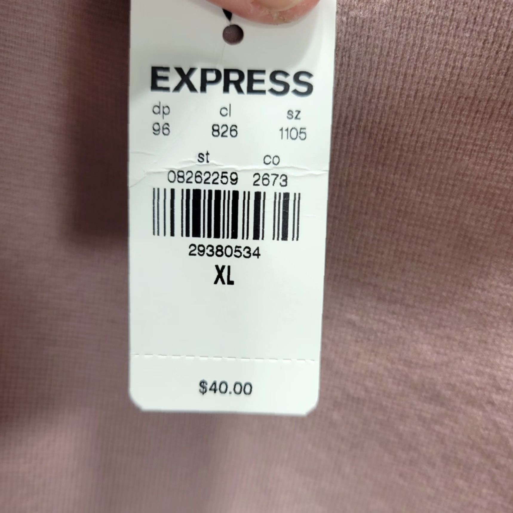 Express Express Tank Top Womens Crop XL Dusty Pink Rayon Polyester Blend Knit New Size XL / US 12-14 / IT 48-50 - 6 Thumbnail