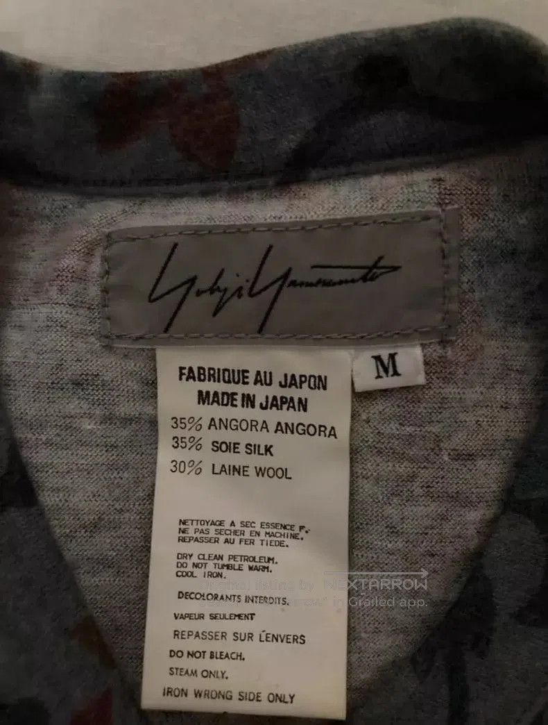 Yohji Yamamoto Yohji Yamamoto Floral Print Cardigan Size US M / EU 48-50 / 2 - 3 Thumbnail