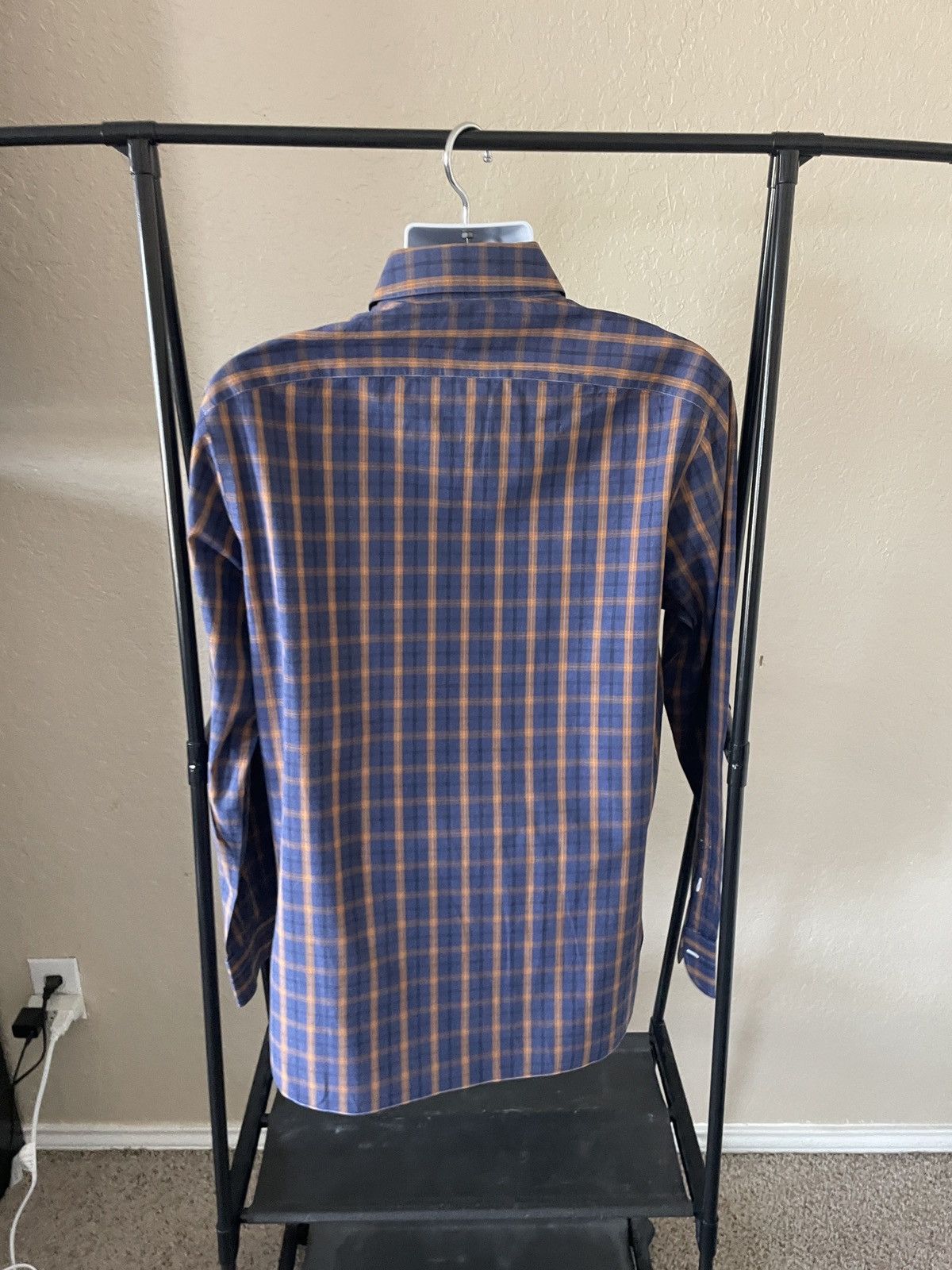 Isaia Plaid Dress shirt 16.5 x36 Size US L / EU 52-54 / 3 - 4 Thumbnail