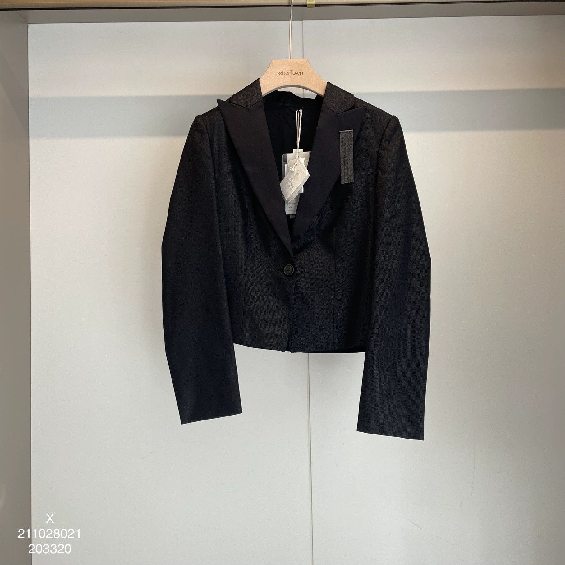 Brunello Cucinelli Brunello Cucinelli Beaded Wool Blazer - dmc Size US XS / EU 42 / 0 - 1 Thumbnail