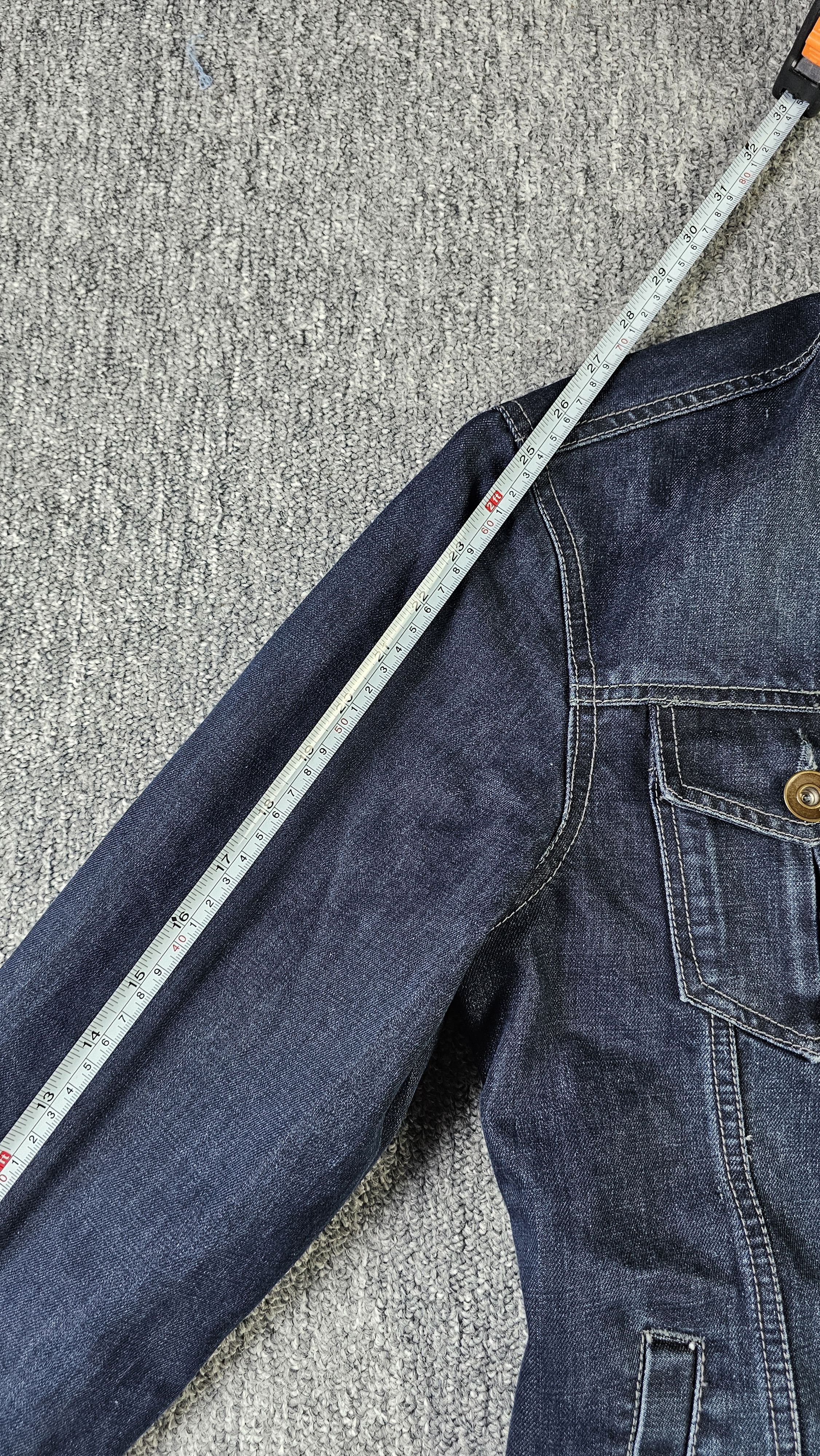 DHL Vintage Y2K DHL Embroidered Denim Jacket (Vetements Style) Size L / US 10 / IT 46 - 11 Thumbnail