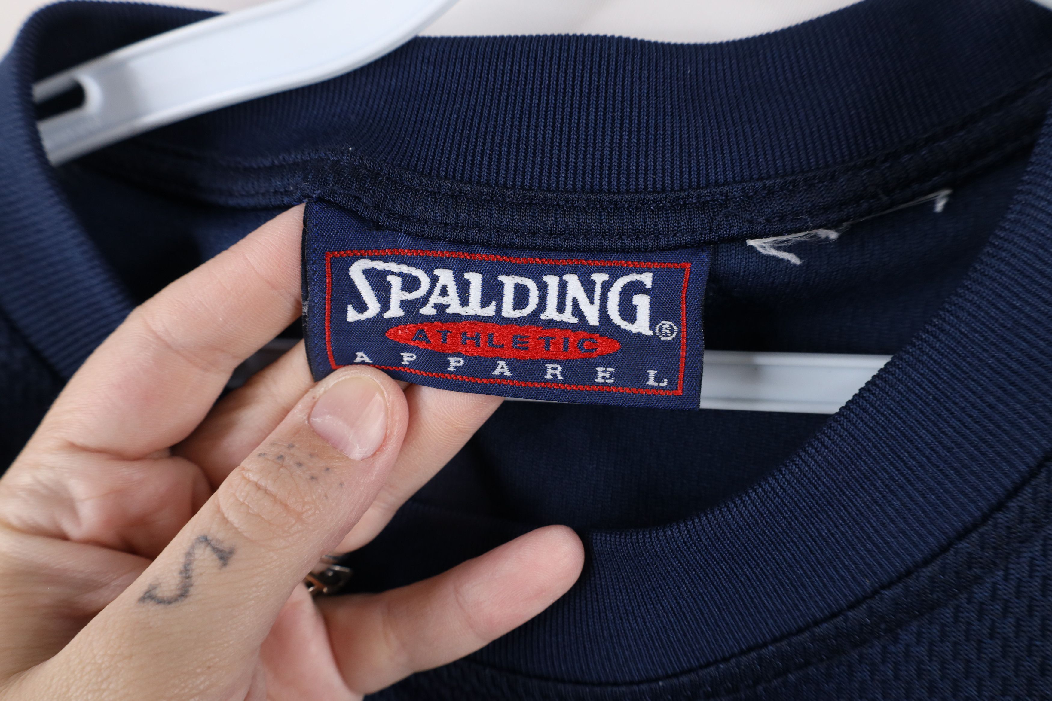 Spalding × Vintage Vintage 90s Spalding Spell Out Muscle Basketball T-Shirt Size US XXL / EU 58 / 5 - 8 Thumbnail