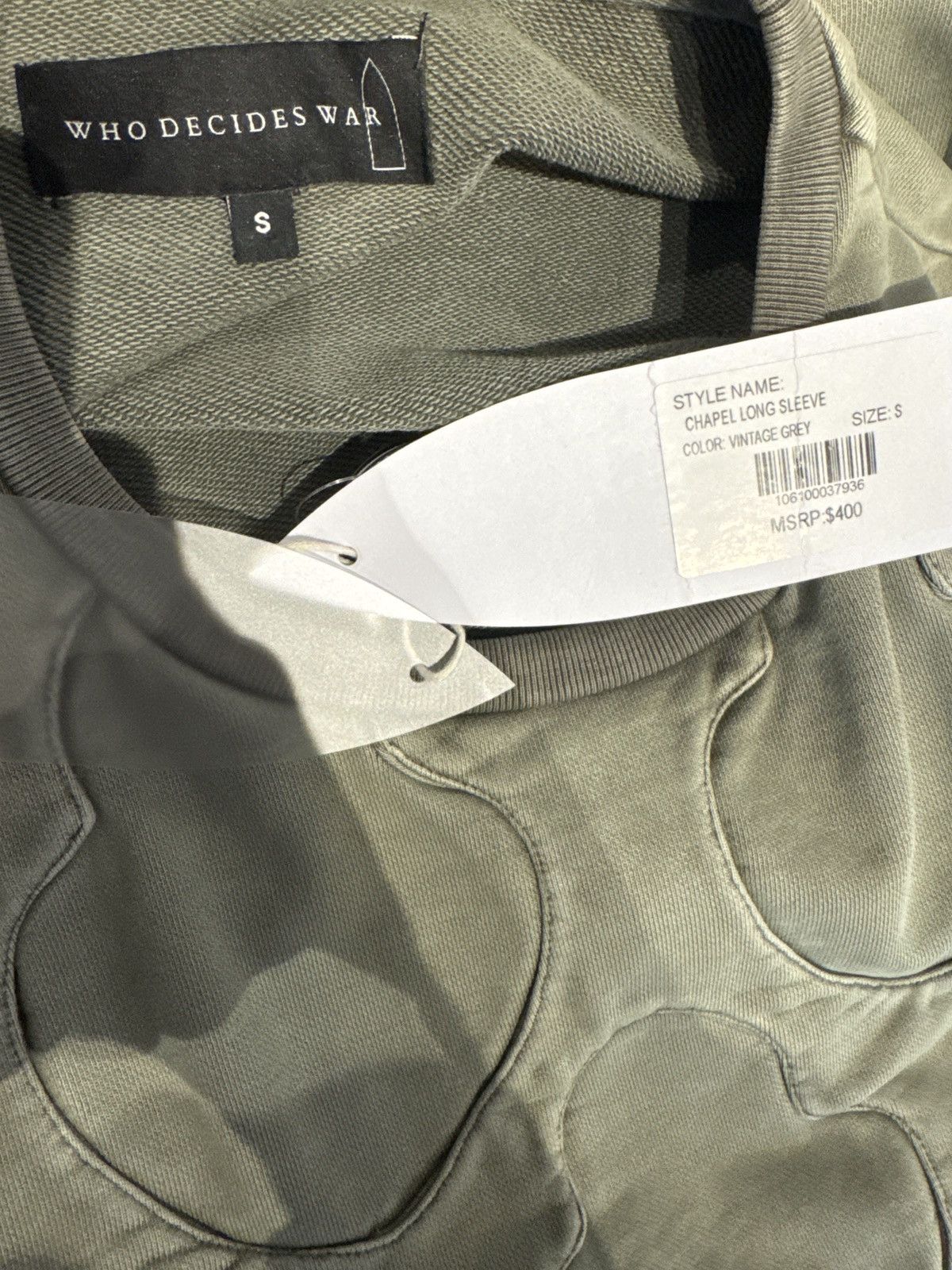 Who Decides War Who Decides War Chapel Grey Crewneck Size US S / EU 44-46 / 1 - 5 Thumbnail