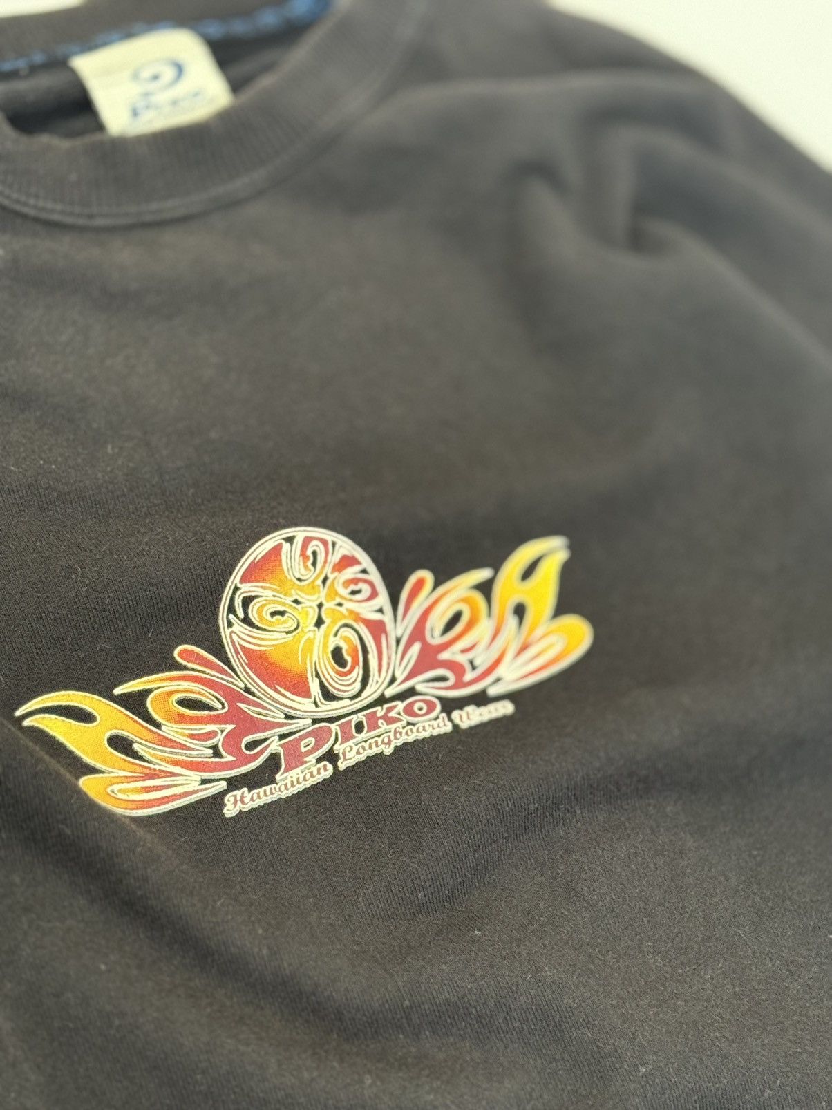 Sun Surf 🔥 FLAME 🔥 Piko Longboard Wear Big Logo Roundneck Sweat - L Size US L / EU 52-54 / 3 - 5 Thumbnail