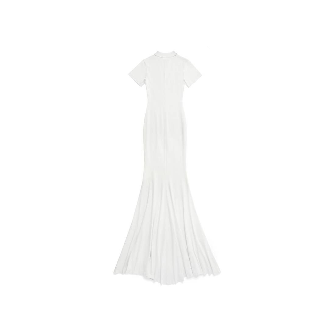 Balenciaga o1la1rc1a0625 T-Shirt Maxi Dress in White Size L / US 10 / IT 46 - 6 Thumbnail