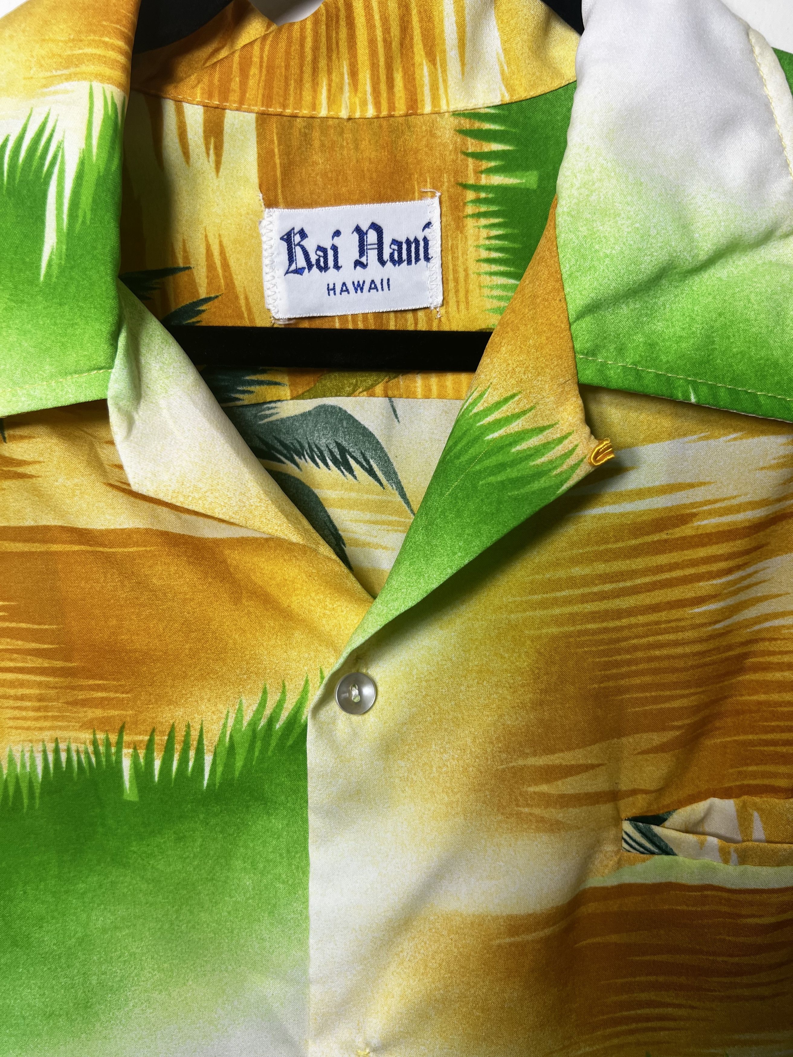 Other Vintage Kai Nani Hawaiian Print Island Scene Button Up Shirt Size US M / EU 48-50 / 2 - 3 Thumbnail