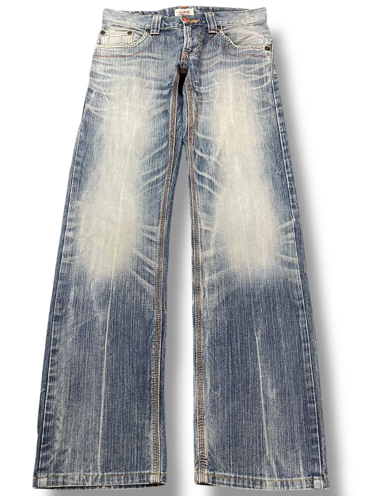 Edwin Vintage Edwin Exclusive Vintage Whiskers Faded Denim Size US 30 / EU 46 - 1 Thumbnail