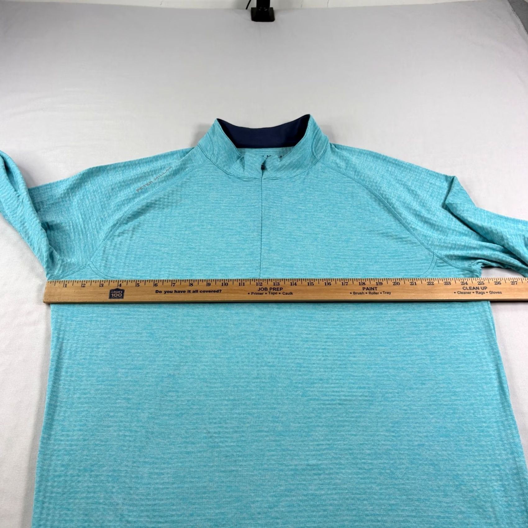 Peter Millar VINTAGE Peter Millar Shirt Mens XL Blue Maven 1/4 Zip Golf Pullover Stretch Performance Size US XL / EU 56 / 4 - 6 Thumbnail