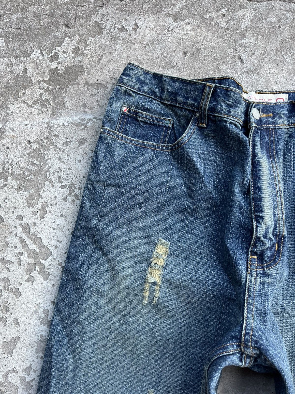 If Six Was Nine × Japanese Brand × Le Grande Bleu (L.G.B.) Vintage Faded Distressed Rick Owens Style Y2K Jeans Denim Size US 34 / EU 50 - 7 Thumbnail