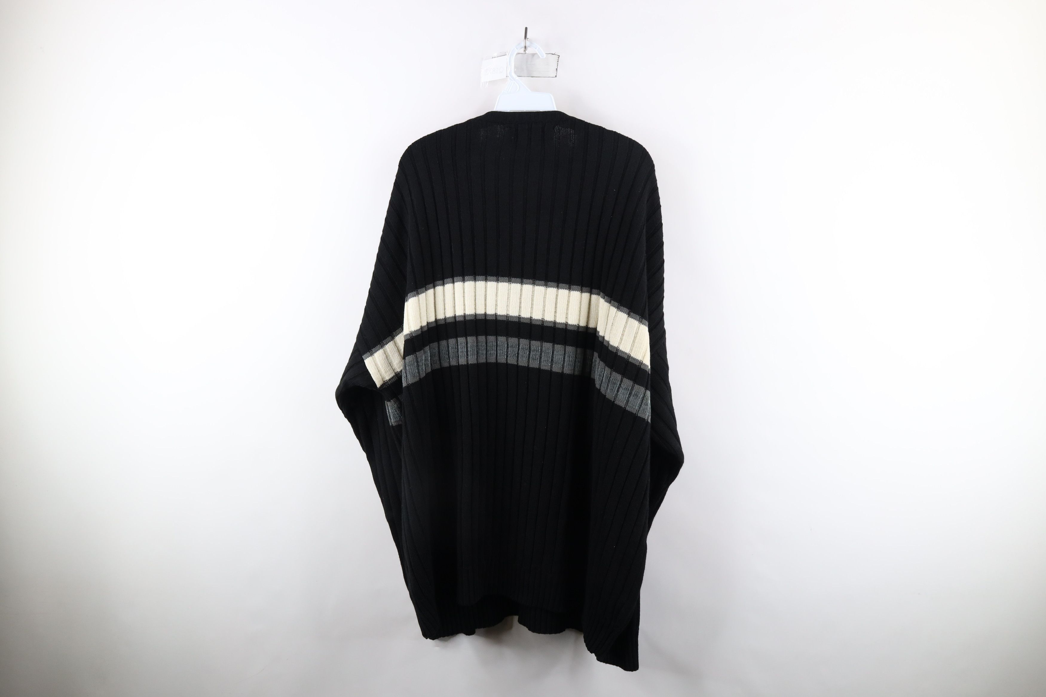 Vintage Vintage 90s Streetwear Chunky Ribbed Knit Crewneck Sweater Size US XXL / EU 58 / 5 - 6 Thumbnail