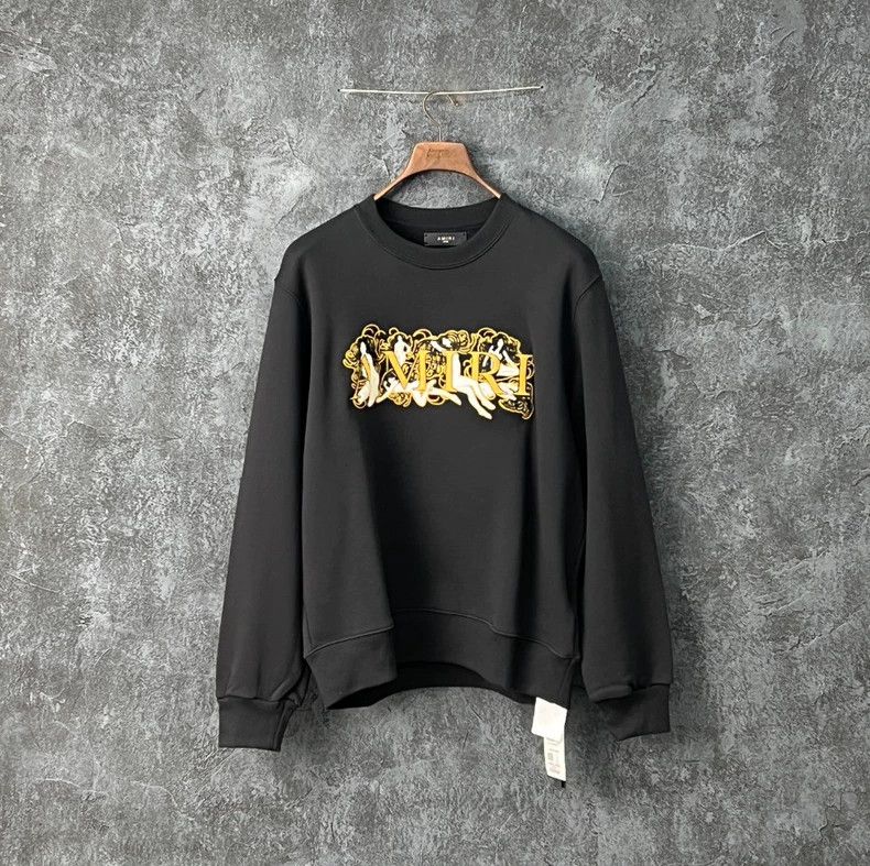 Amiri Amiri Letter Embroidered Cotton Sweatshirt Size US L / EU 52-54 / 3 - 1 Thumbnail