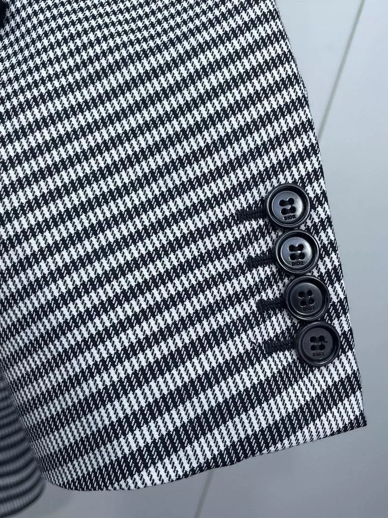 Dior Dior Houndstooth Pattern Suit Jacket-2505 Size US L / EU 52-54 / 3 - 5 Thumbnail