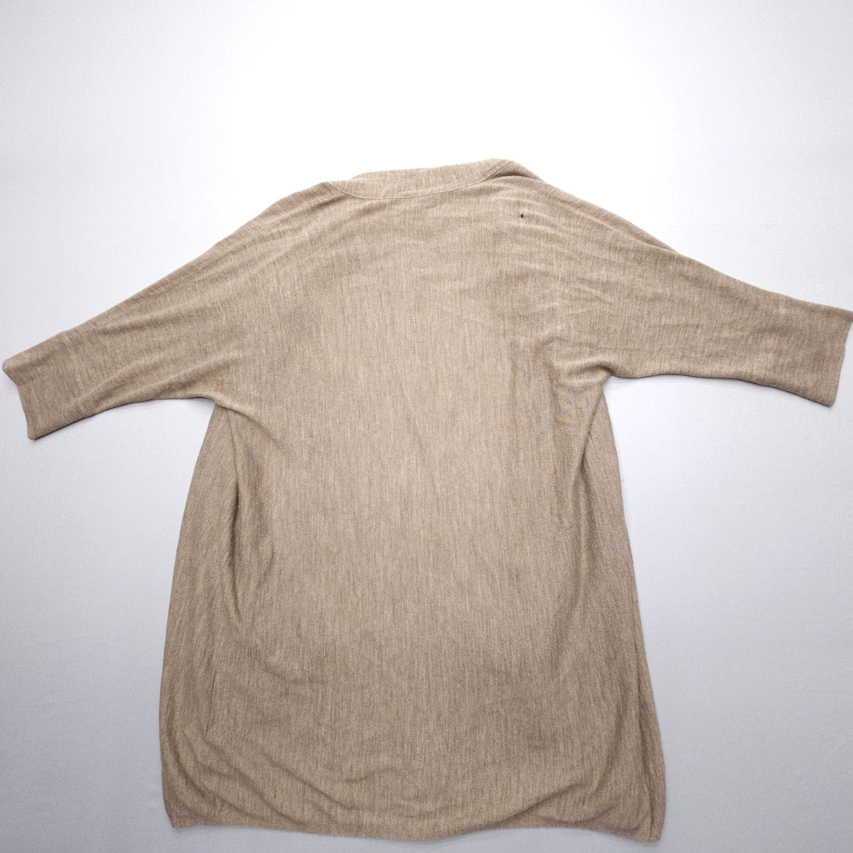 Eileen Fisher Eileen Fisher Cardigan Womens Medium Knit Open Alpaca Beige Fall Spring Summer Winter Lightweight Casual City Vintage? Size M / US 6-8 / IT 42-44 - 7 Thumbnail